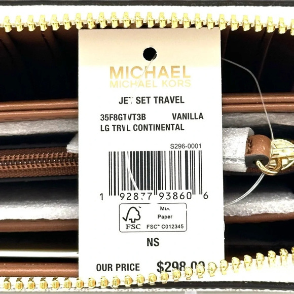 Michael Kors Large Continental Wallet Wristlet
Vanilla/Brown - Picture 9 of 9